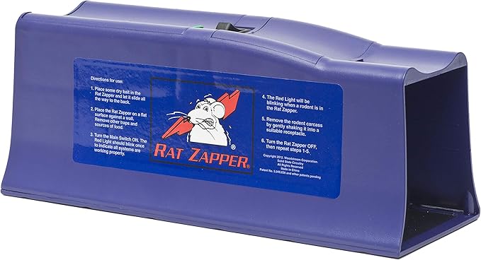 Victor Rat Zapper Classic Indoor Electronic Mouse and Rat Trap - 1 Electric Trap - RZC001-4 - Kill Up To 20 Rats - Easy to Use - LED Light Catch Alerts - Humanely Kill Mice and Rats - No See, No Touch