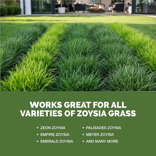Zoysia Grass Fertilizer – Liquid Lawn Food for Dense Turf, Rich Green Color & Strong Root Development, 8 oz