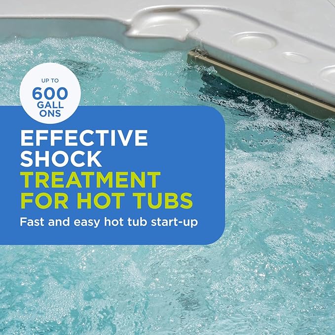 FROG Jump Start for Hot Tubs - Start-Up Chlorine Shock Removes Organic Contaminants & Establishes Chlorine Level - Hot Tub Set Up & Treatment - 6 Pack