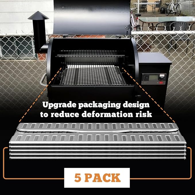 NUPICK BAC507 Grill Drip Tray Liners for Traeger Pro 575, Pro 22 and Elite 22, Grill Accessories for Traeger, Aluminum Disposable Drip Trays,Heat-Resistant Grill Accessory, 22in x 15.5in, 5 Pack