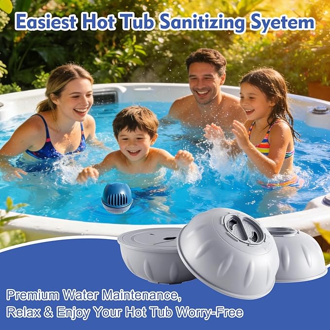 Hot Tub Replacement Cartridge for Frog Ease Floating System|Spa Mineral Filter Cartridge for Hot Tubs Up to 600 Gallons|Easy Install, Long-Lasting Filtration&Clean Water–3 Pack