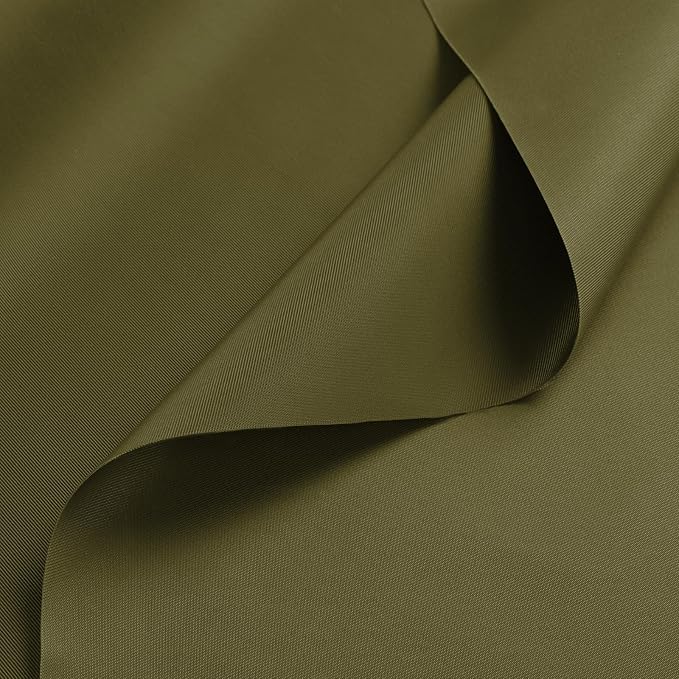 Nylon Fabric, 58" W 420D Waterproof Fabric 3 Yard Ripstop Nylon Material Outdoor Upholstery Twill Sewing Material for Patio Chair, Lining, Cushion, Purse, Tote Bag, Tarp Cover, DIY Project Amy Green