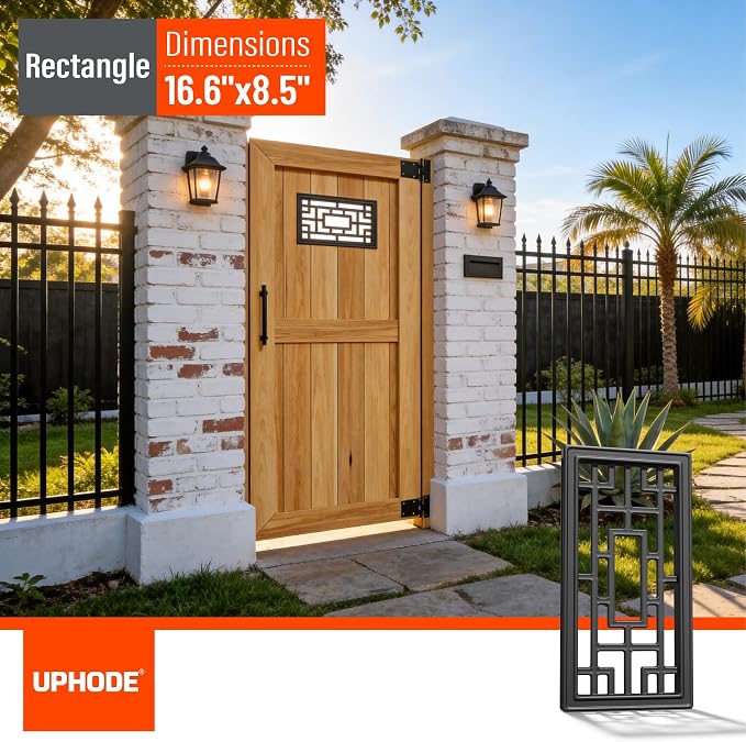 Aluminum Alloy Decorative Insert for Fencing，Metal Fence Panel Inserts, Rustproof Garden Yard Patio Decor