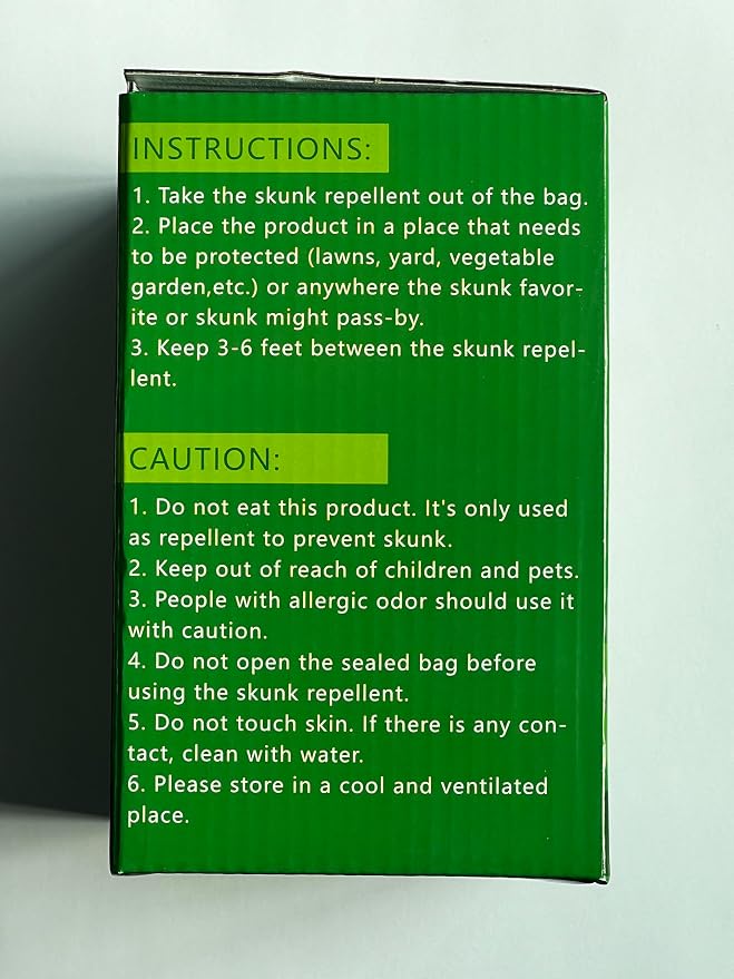 36 Pack Skunk & Raccoon Repellent for Yard, Natural Peppermint Rodent Repellent Ball Keep Skunk, Squirrel, Mouse, Raccoon Away from Yard Garden Lawn, Powerful Skunk Deterrent Outdoor