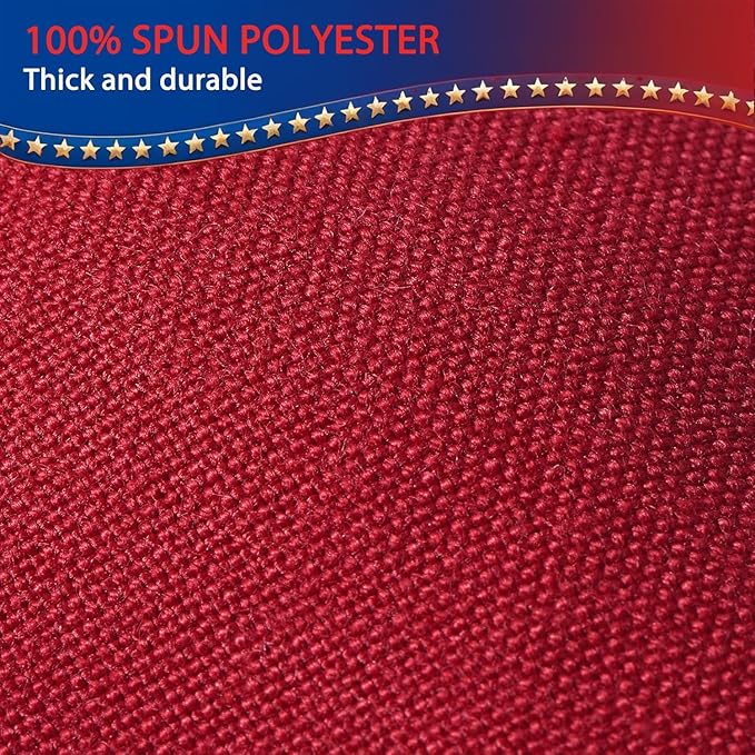 American Flag for Outside 6x10 FT, Deluxe Heavy Duty Spun Polyster, TearProof and Waterproof Super Tough Series, All Weather High Wind USA US Flag with Embroidered Stars, Sewn Stripes, Brass Grommets