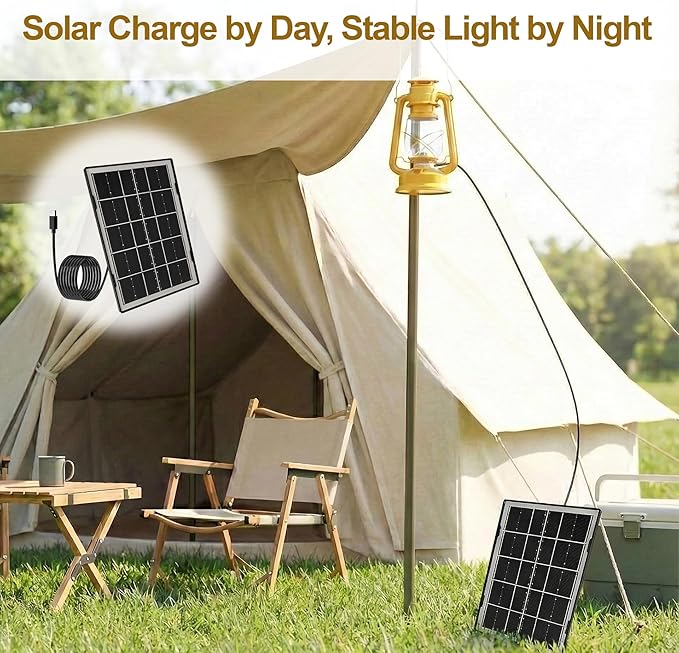 Eco-friendly 4.5W 5V Monocrystalline Solar Panel, Type-C Interface, IP66 Waterproof, 6.5-foot Cable, High Conversion Rate, Compatible with Various Electronic Devices