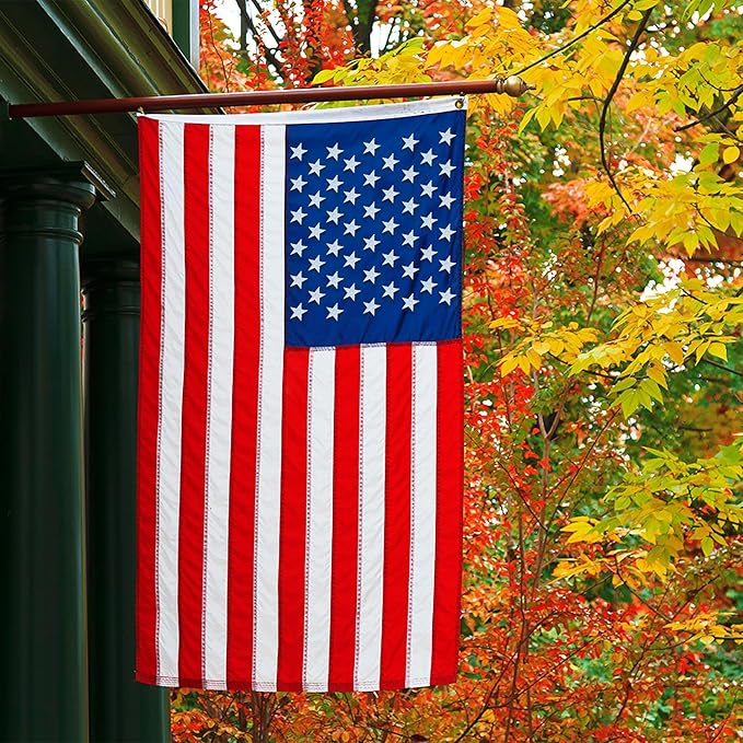 4x6 American Flag Outdoor Heavy Duty,4by 6 American Flag,US Flag,4' x 6' America Flag,America Flags For Outside 4x6,Embroidered USA Flags 4x 6,Long Lasting Best High Wind all Weather US Flags