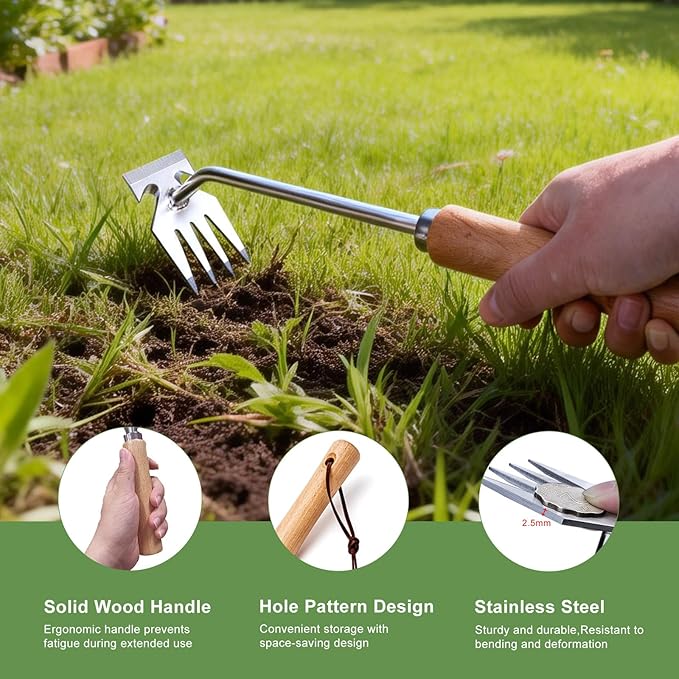 Weed Puller Tool, Weed Pulling Tool, Weeding Tools, Garden Tools, Weed Remover Tool, Stainless Steel, Anti-Detachment, Gardening Essentials, Gardening Hand Tools for Backyard Planting Weeding