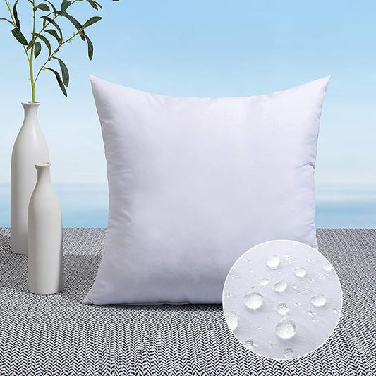 MIULEE 26x26 Pillow Insert Throw Pillow Insert, Outdoor Pillows Water-Resistant Premium Outdoor Pillow Stuffer Sham Square for Couch Sofa Patio Furniture Cushion Porch Swing