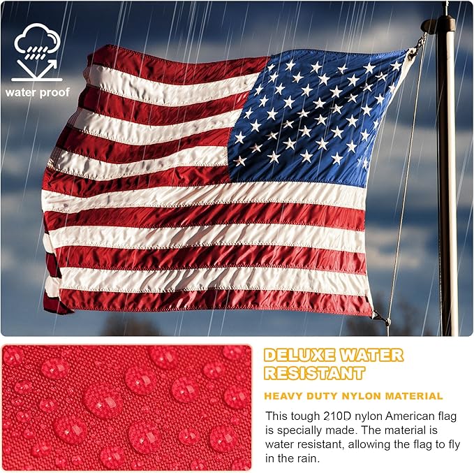 2.5x4 American Flag Outdoor Heavy Duty,2.5by 4American Flag,US Flag,2.5' x 4' America Flag,America Flags For Outside 2.5x4,Embroidered USA Flags 2.5x 4,Long Lasting Best High Wind all Weather US Flags