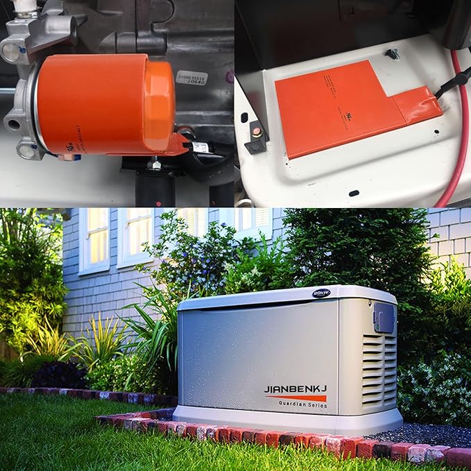 Cold Weather Kit for Generac- Battery Warmer Pad 7101 & Oil Heater Pad 7102,Battery and Oil Filter Heater Kit for Generac 9KW-22KW Air Cooled Standby Generators