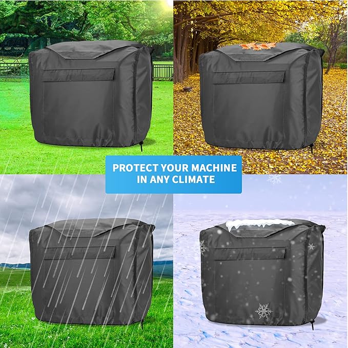 Joramoy Generator Covers Waterproof for Honda Inverter Generators EU2200i EU2200ic EU2000i EU2000ic Camo Companion for Honda Power Equiment Heavy Duty 420D Oxford Cover