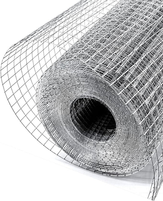 Chicken Wire Mesh 1/2 inch 36 x 100 ft 19 Gauge - Hot Dipped Galvanized Hardware Cloth Wire Mesh Roll Garden Fencing Welded Wire Mesh & Wire Cloth Gopher Wire