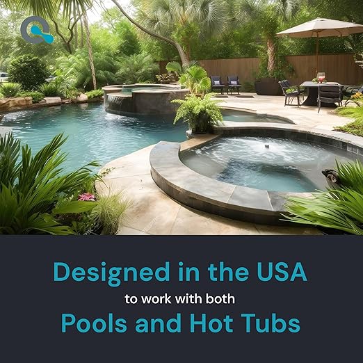AquaDoc 7-in-1 Spa & Hot Tub Test Strips - 200 Pool Test Strips for pH, Chlorine, Hardness, Bromine, Cyanuric Acid, Alkalinity
