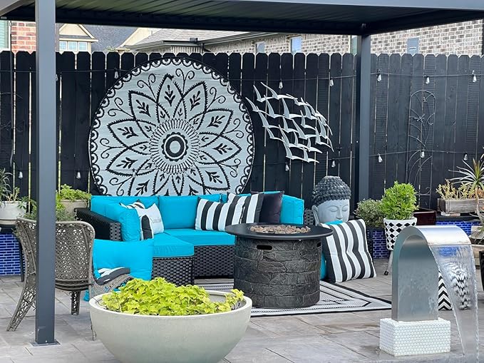Outdoor Cushion Covers Replacement 14 Pcs Patio Cushion Covers fit for 7Pieces 6-Seater Wicker Rattan Sectional Couch Sofa Outdoor Cushion Slipcovers Set Seat and Back Cover Only, Teal