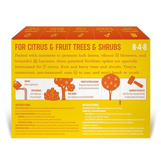 Fertilizer Spikes for Citrus & Fruit Trees & Shrubs (24 Spikes - 6.0 Lbs)