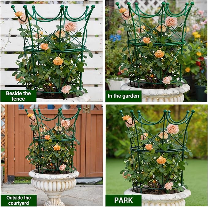 22.9" Peony Cage Sturdy Iron Plant Support for Peonies, Dahlias & Hydrangeas – Durable, Weather-Resistant Design Ideal for Outdoor Plants & Garden Decoration