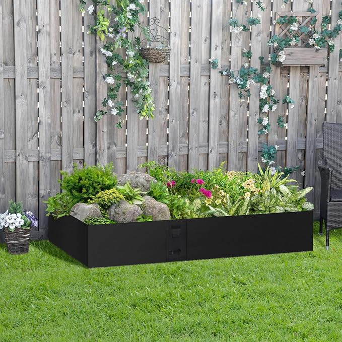 41" L X 9.4" H Galvanized Steel Landscape Edging, 6 Pack Metal Edging for Landscaping, Hammer-in Metal Garden Edging for Lawn, Yard & Pathway Border