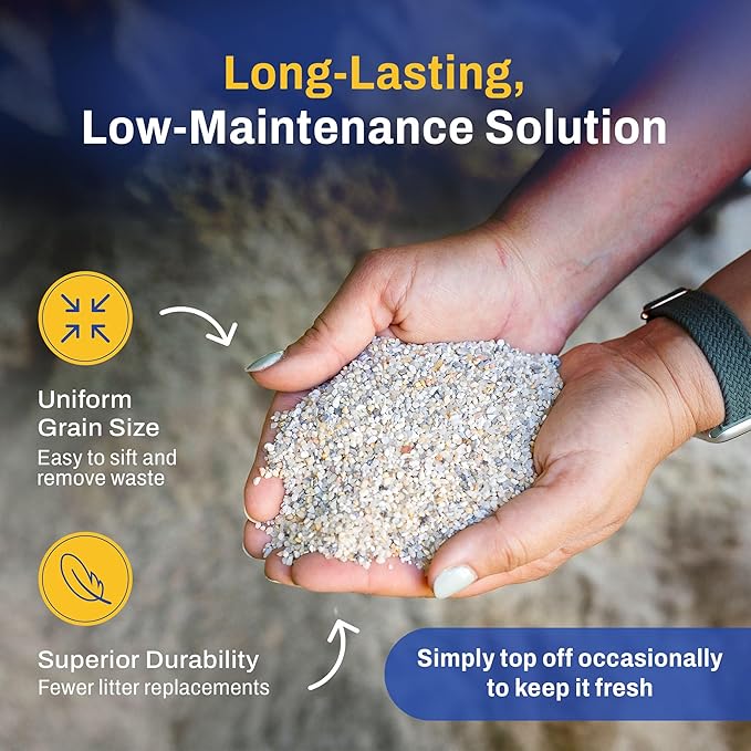Premium Chicken Sand 50 lbs (8-Pack) – Dust-Free, Odor-Control Bedding for Chicken Coops, Nesting Boxes, and Runs – Natural Poultry Litter, 400 lbs Total