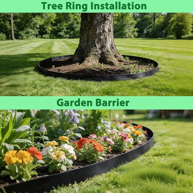 West Bay 20ft x 24in x 60mil Tree Root Barrier, Heavy-Duty Bamboo Root Barrier Weed Blocker for Landscape Tree Ring Edging Garden Borders Driveway and Sidewalk Protection Roads