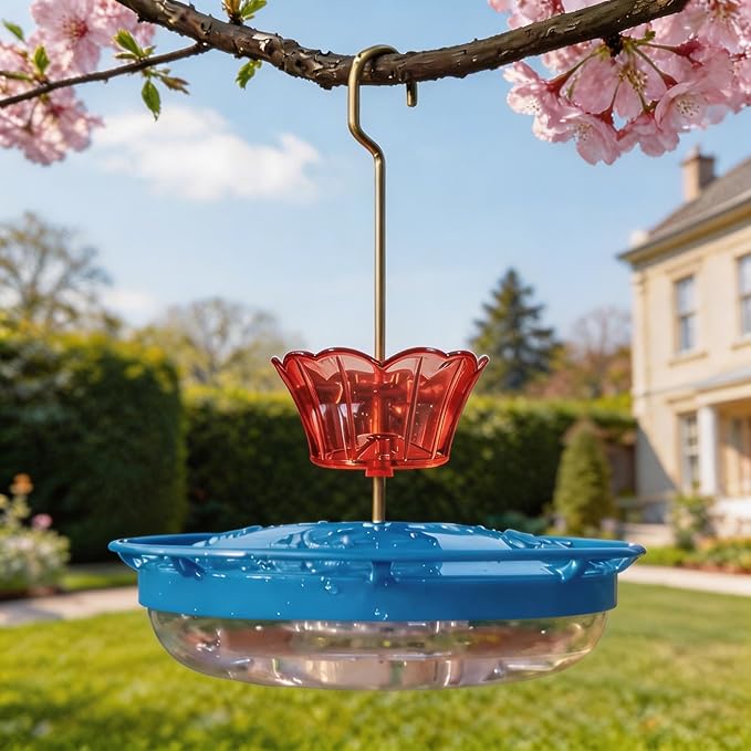 Ant Moat for Hummingbird Feeder - 3 OZ x 4 Pack Red Insect Guard with Large Capacity