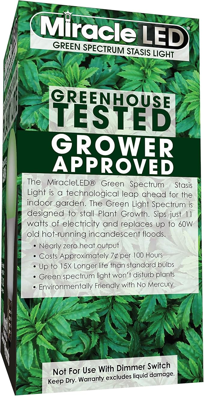MiracleLED 604614 Green Spectrum Stasis Light, 1 Pack, 60W Grow Room