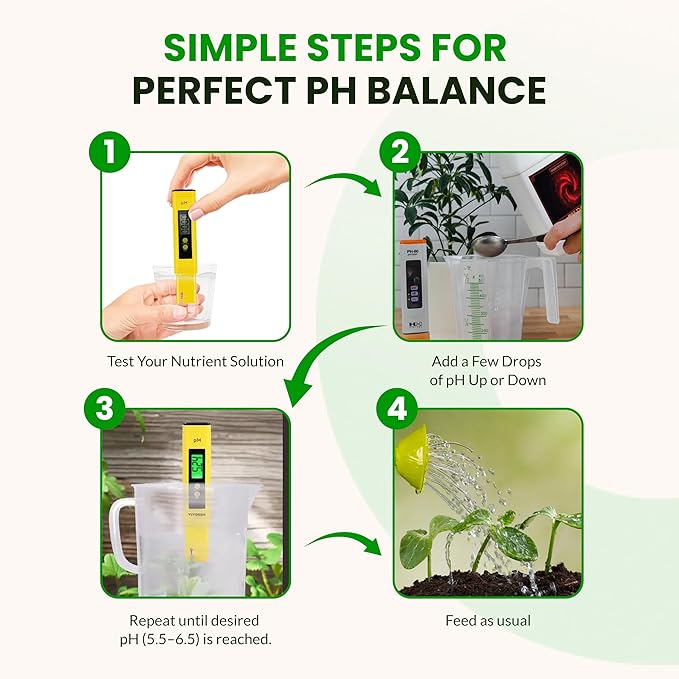 Humboldts Secret pH Up and pH Down Control Kit | Liquid Nutrient Solution Balancer for Plants | for Soil, Hydroponic, Coco, and DWC Systems | Supports Nutrient Absorption and Growth | 1 Gallon