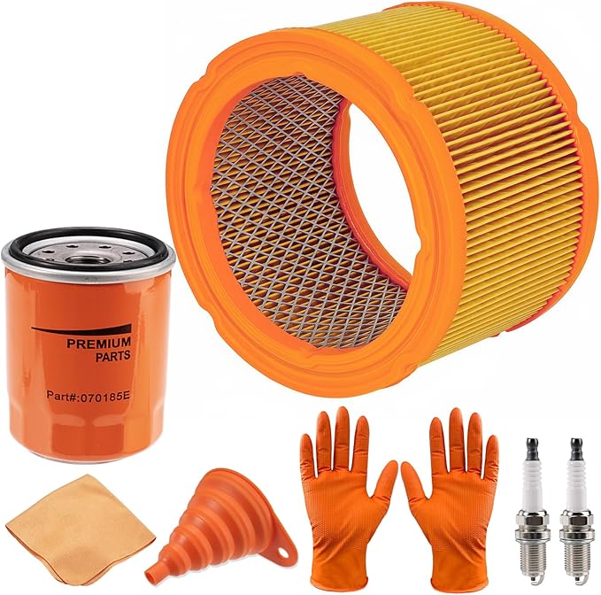 5665 Maintenance Kit - Fits for 20kW 999CC Engine Standby Generator 0G95300SRV（Past 2013-0G5894 070185ES 0G0767A Air Filter, 070185 070185E 070185F Oil Filter, 0G0767A Spark Plug