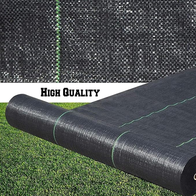Weed Barrier Landscape Fabric Durable Weed Block Gardening Mat Non Woven Weed Block Fabric Garden Landscaping Fabric Roll Weed Control Fabric in Rolls (3FTx100FT)