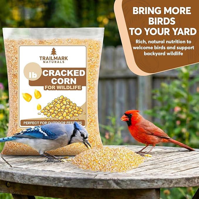 Cracked Corn 10 lb – Premium Bird Seed & Wildlife Feed for Ducks, Deer, Squirrels, Chickens, and Turkeys – Cracked Corn for Wild Birds – Grown in USA