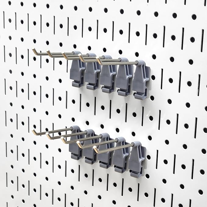 3-inch Wire Hook Model 113 | Compatible with Wall Control | for Tool Wall Organization of Combination Wrenches, Adjustable Wrenches, Hammers, Paint Brushes, Merchandise, and More | 10-Pack