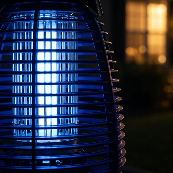 Electric Bug Zapper Outdoor - 4200V High Voltage Insect Killer Waterproof LED Light for Mosquito Fly Patio Porch Garage Backyard Home Indoor