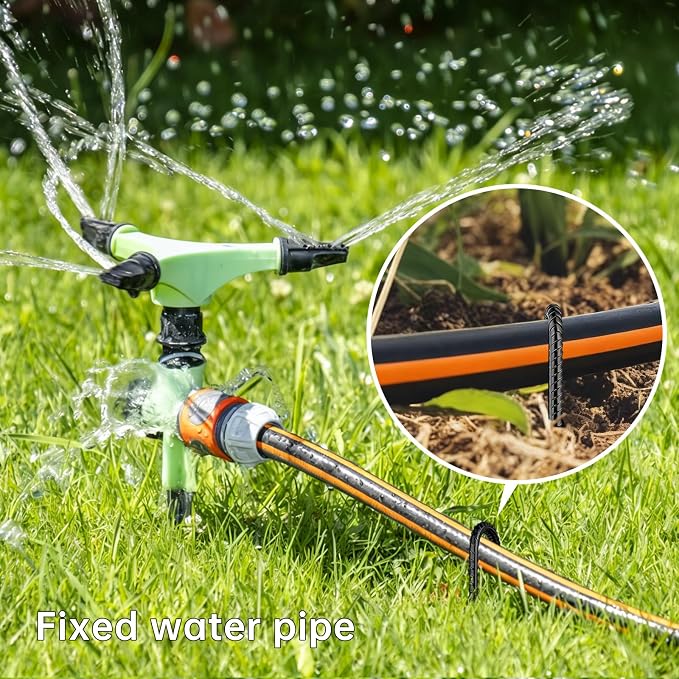 12 Inch Rebar Stakes, U Hook Ground Stakes 6 Pack Black Ground Anchors for Tent Heavy Duty for Plants Anti-Rust Landscape Fabric Artificial Turf