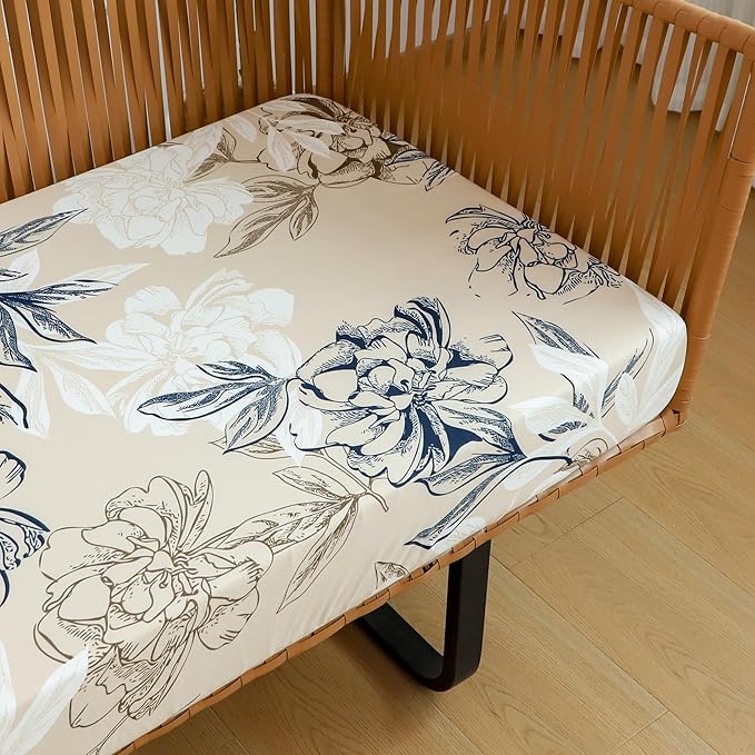 FORCHEER Waterproof Patio Cushion Cover for Outdoor Furniture 37x22x4 Stretch Floral Large Outdoor Cushion Cover with Ties 1 Piece Replacement Washable