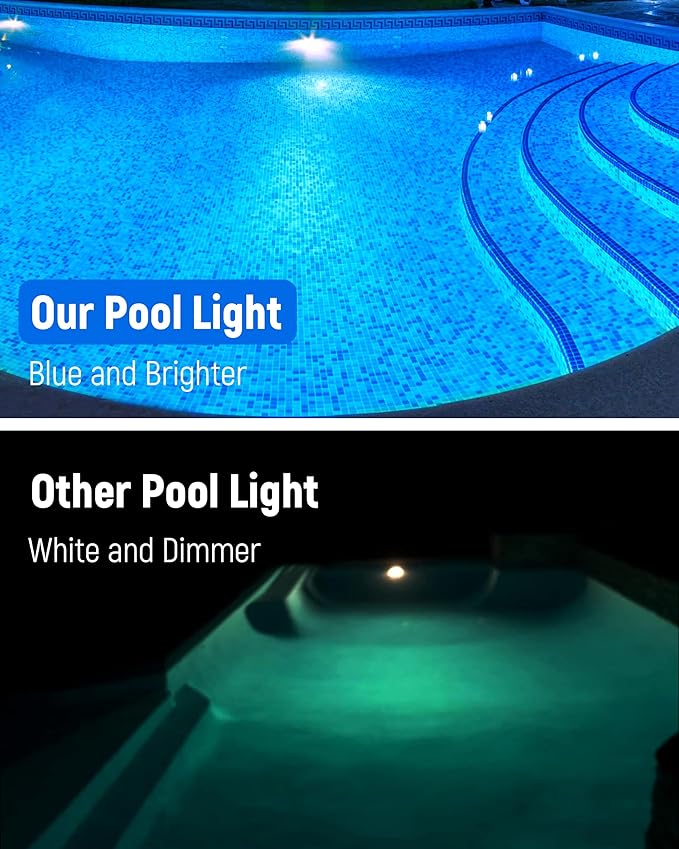 LED Pool Lights for Inground Pool 120V 50W, White 6000K Swimming Pool Light Bulb for Pentair Hayward Pool Light Fixtures