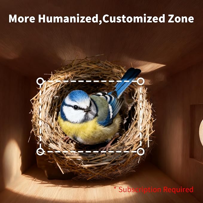 Bird Houses for Outside with Camera Solar Powered: 2K HD Video Smart Bird Feeder for Outdoors Nesting Box with Motion Detection Weatherproof Easy Birdwatching for for BirdLovers