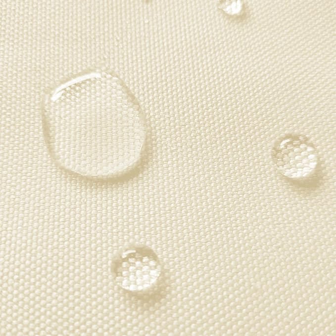 Waterproof Canvas Fabric by The Yard 58" W 600D Upholstery Polyester Material Indoor Outdoor Water Resistant Fabric for Chair Cushion Furniture Cover Sewing DIY Cloth, 1 Yard Pale Yellow