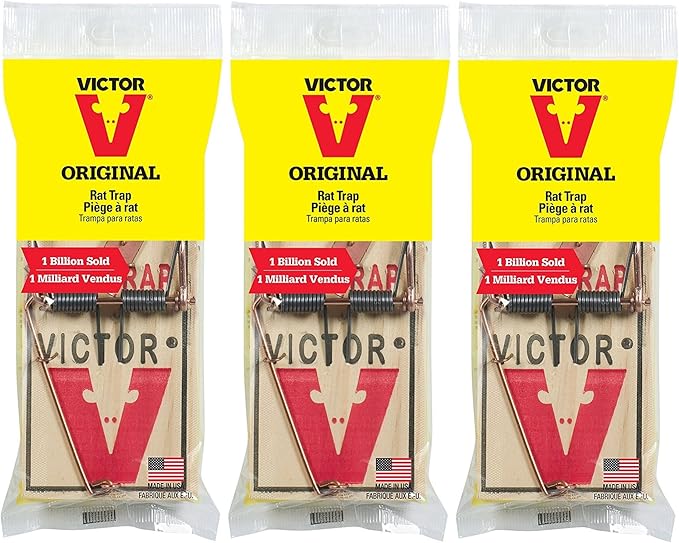 Victor Metal Pedal Rat Trap - M201 (Pack of 3)
