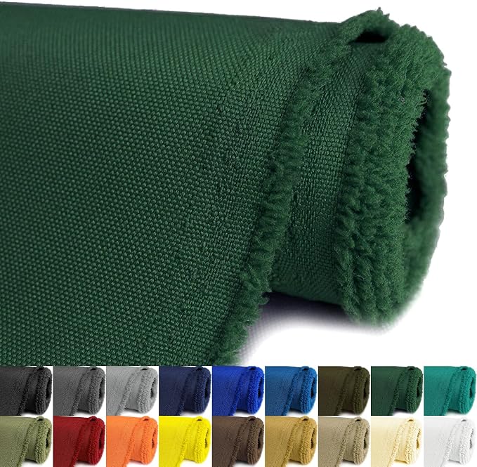 Waterproof Canvas Fabric by The Yard 58inch 600D Upholstery Material Polyester Fabric Outdoor Water Resistant Fabric for Sewing Chair Patio Cushion Purse Bag Interior, Pre Cut 3 Yard Green
