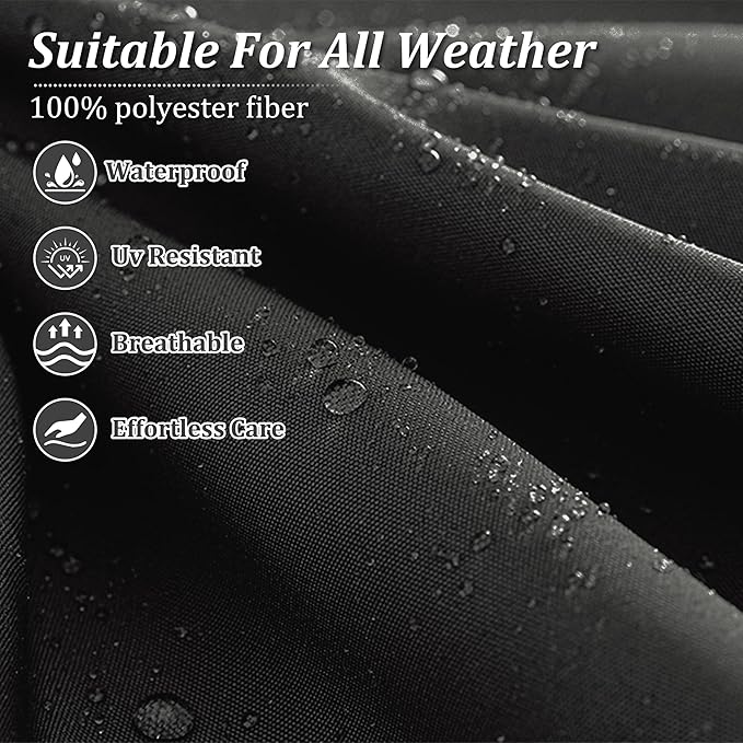 8p Outdoor Cushion Slipcovers Outdoor Patio Cushions Covers Replacement Waterproof with Zipper for 3-Seat Rattan Sofa Patio Furniture Cushion Covers, Covers Only
