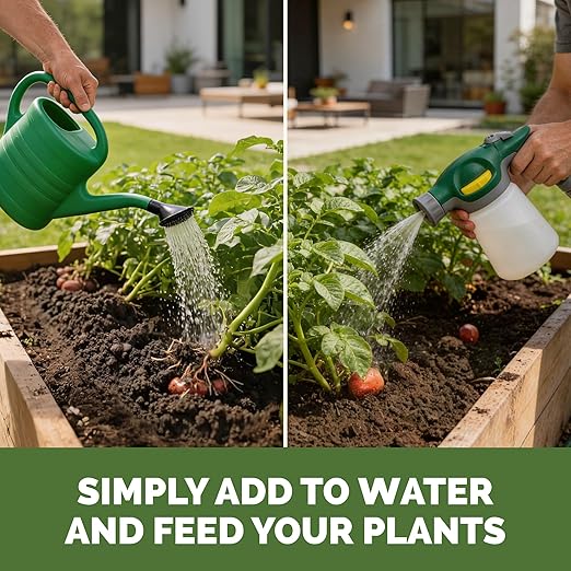 Potato Fertilizer – Liquid Plant Food for Bigger Tubers, Stronger Roots & Vigorous Plant Growth, 32 oz