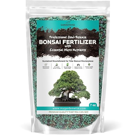 GARDENWISE Slow-Release Bonsai Fertilizer with Essential Micronutrients - Professional Grade Bonsai Tree Fertilizer Pellets | Perfect Food for Indoor & Outdoor Bonsai Trees (8 OZ)