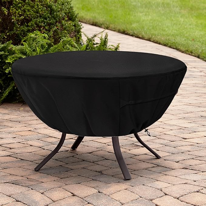 Round Patio Table Cover,Suitable for 30 Inch Diameter Patio Tables,Waterproof Heavy Duty Round Outdoor Coffee Table Cover