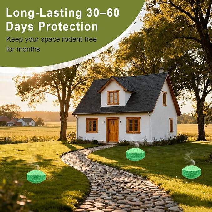 Mouse Repellent Balls 28 Pack, Long-Lasting Rodent Protection for Indoor and Outdoor Spaces, Safe for Kitchen, Garden, and Home
