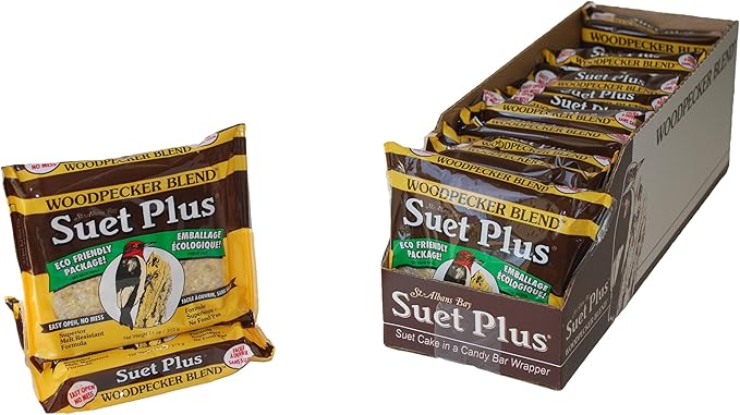 Wildlife Sciences Woodpecker Blend Suet Cakes, 11 oz., 12 Suet Cakes