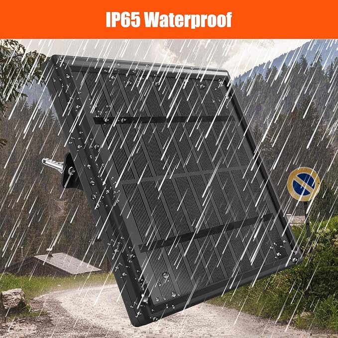 6V Solar Panel for Deer Feeder, 4.5W High-Efficiency Solar Charger with Adjustable Mount Bracket, Alligator Clips & DC Connectors, Battery Maintainer for Hunting Feeder, 6V Rechargeable Batteries