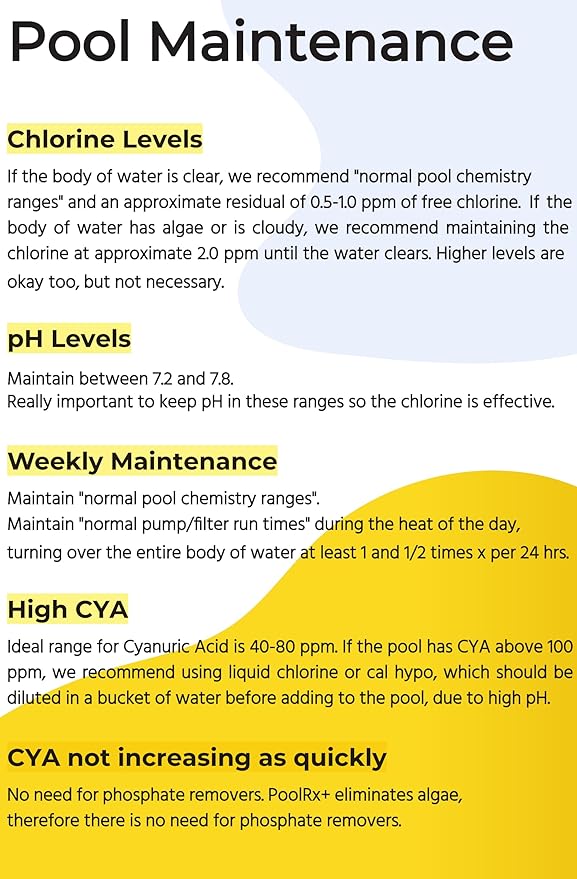 PoolRx+ Mineral Algaecide Unit, up to 6-Month Algae Control, for 2.5K-5K gallons, Red & White, New Formula with Silver.