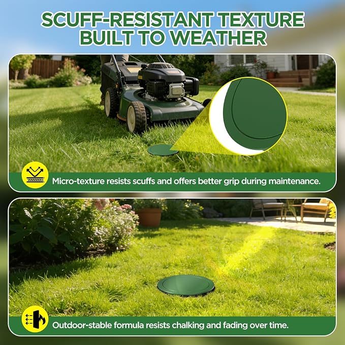 6" Pop Up Drainage Emitter for 6" S&D Hub, Dual-Rod Downspout Cover, Outdoor Drain Cover for Yard Outlet, Channel Drains & Catch Basins, 1PC
