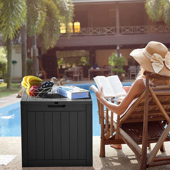 YITAHOME XL 150 Gallon Deck Box and 30 Gallon Deck Box Outdoor Storage for Patio Furniture Cushions Garden Tools Pool Toys