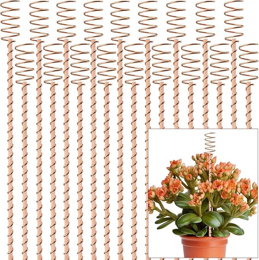 18Pack 17" Electroculture Plant Stakes, Long Electro-Culture Electroculture Copper Gardening Antenna, Garden Copper Stakes for Plants Fruits Vegetables Growth, Eco-Friendly & High-Yield